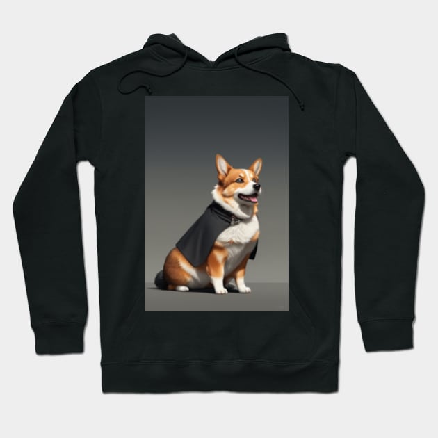 Caped Corgi Hoodie by KarmarieCrafts